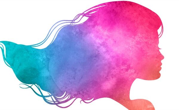 Hairstyling watercolor image