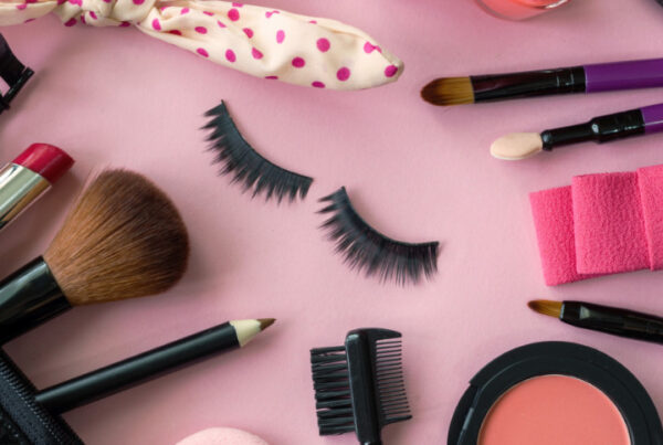 makeup lover fake eyelashes and makeup collection