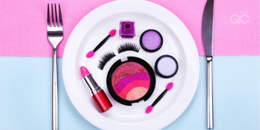 makeup on a dinner plate - start your makeup artistry kit
