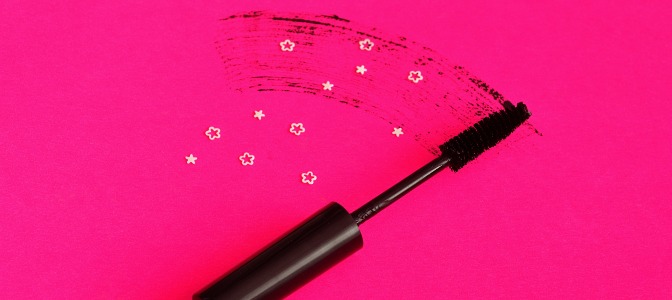 What drugstore mascara is known for its iconic pink-and-green tube?