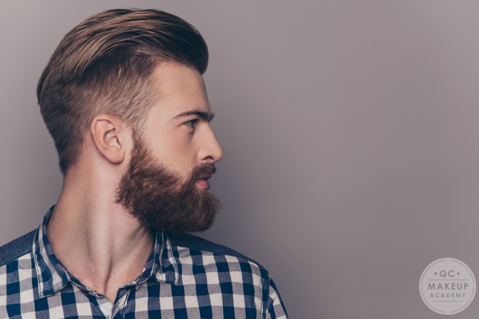 man with professionally styled hair
