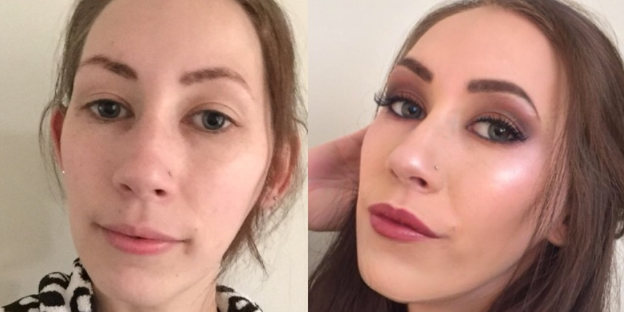Rachael Condon makeup transformation before and after